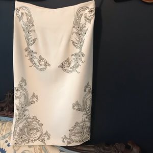 Versace Collection white skirt with metal design